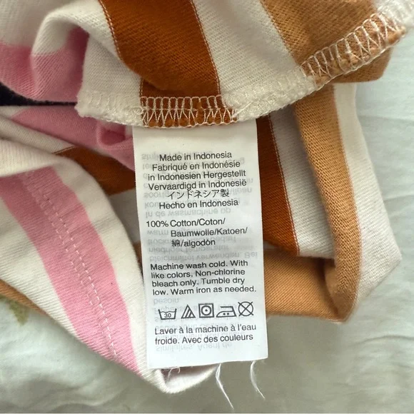 Madewell Easy Crop Tee in Beatrice Stripe- Size S - Picture 7 of 7